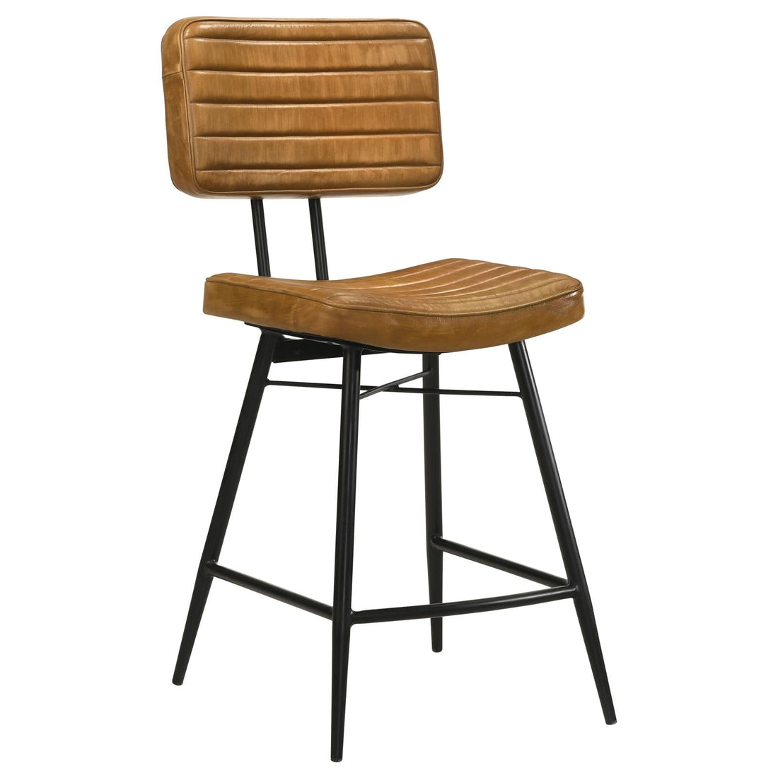 Partridge Upholstered Counter Height Stools with Footrest, Set of 2 - 110649 - Bien Home Furniture &amp; Electronics