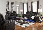Party Time Midnight Power Reclining Living Room Set - SET | 3700315 | 3700318 | 3700313 - Bien Home Furniture & Electronics