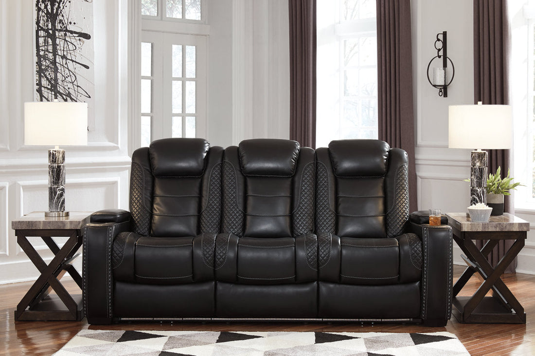 Party Time Midnight Power Reclining Sofa - 3700315 - Bien Home Furniture &amp; Electronics