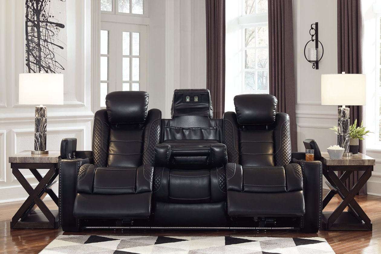 Party Time Midnight Power Reclining Sofa - 3700315 - Bien Home Furniture &amp; Electronics