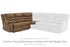 Partymate Brindle Left-Arm Facing Reclining Loveseat with Half Wedge - 3690248 - Bien Home Furniture & Electronics