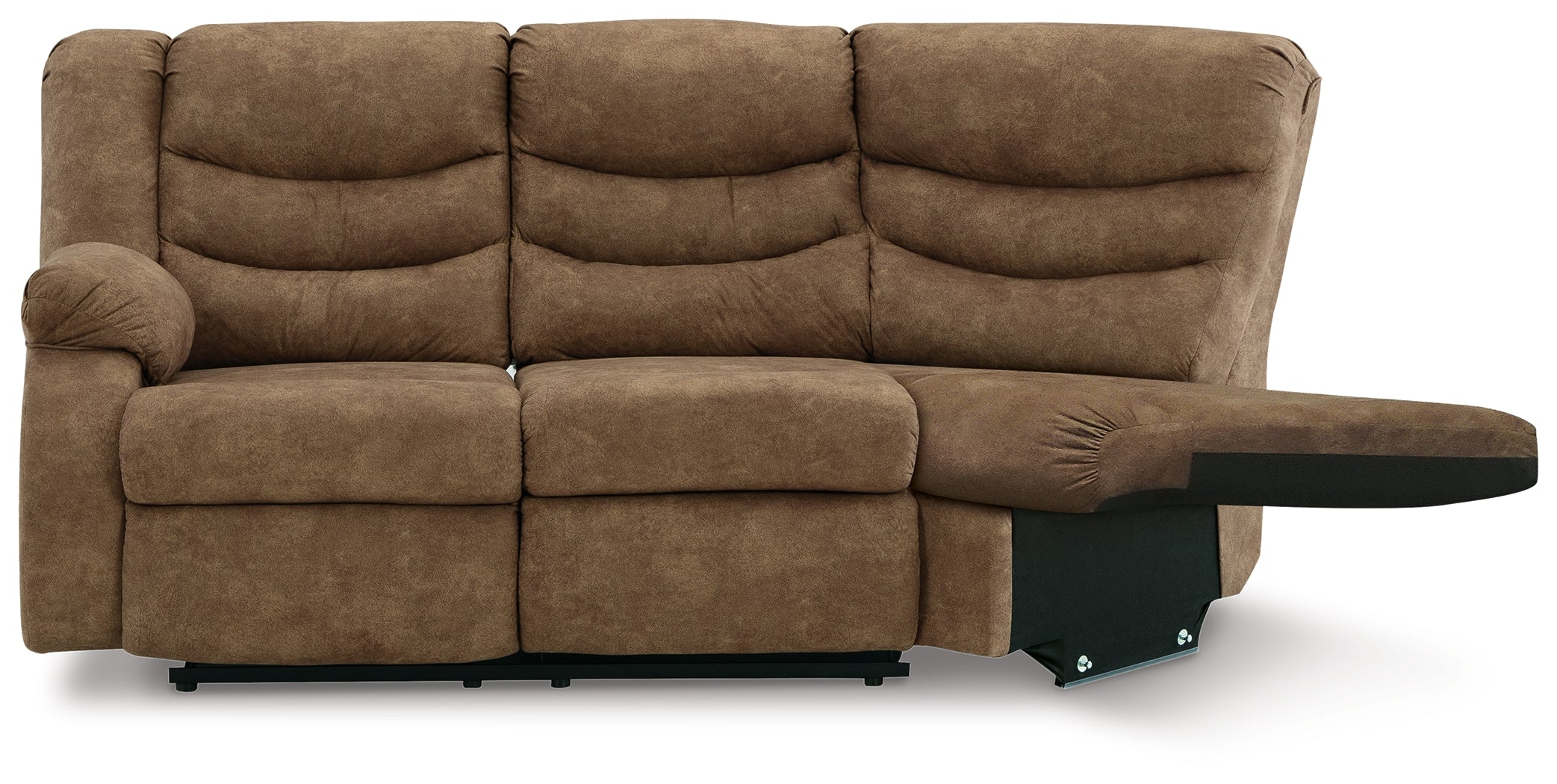 Partymate Brindle Left-Arm Facing Reclining Loveseat with Half Wedge - 3690248 - Bien Home Furniture &amp; Electronics