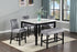 Pascal Black/Gray Square Counter Height Dining Set - SET | 2724T-4848 | 2724S-24(2) - Bien Home Furniture & Electronics