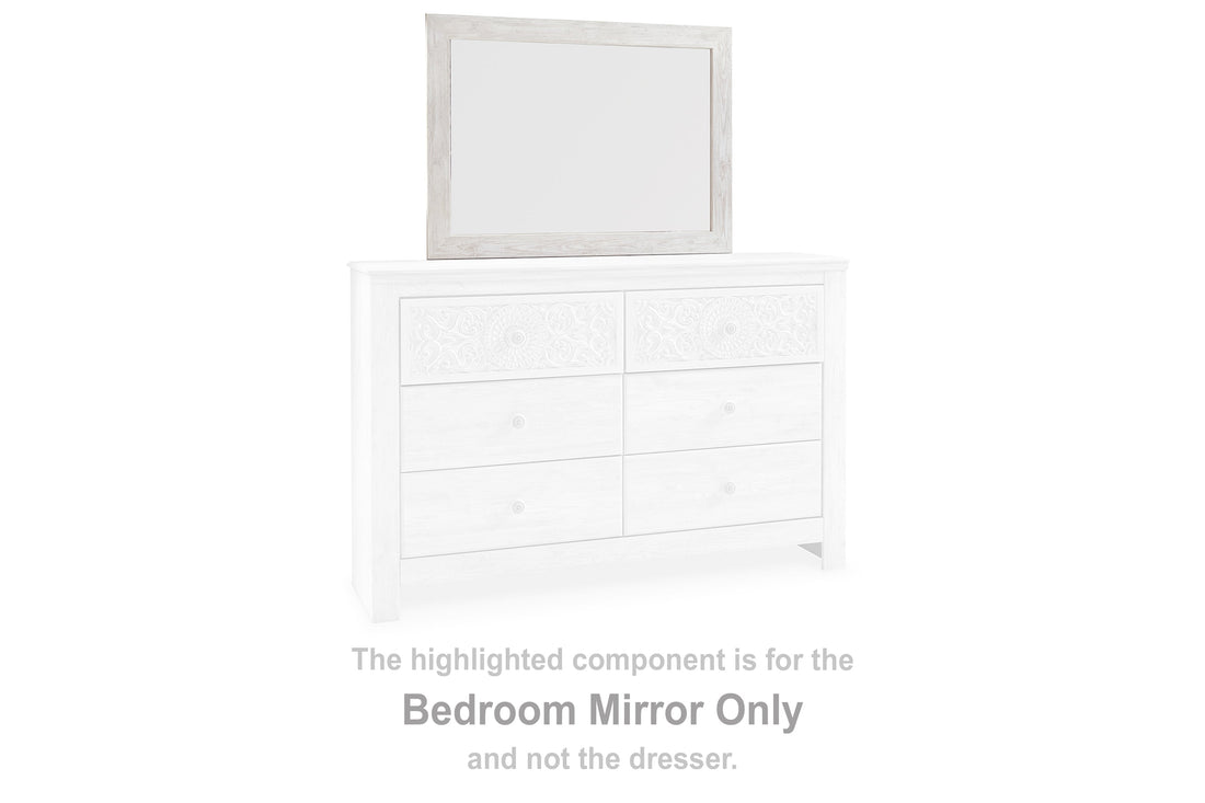 Paxberry Whitewash Bedroom Mirror (Mirror Only) - B181-26 - Bien Home Furniture &amp; Electronics