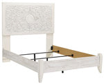 Paxberry Whitewash Full Panel Footboard with Rails - B181-84 - Bien Home Furniture &amp; Electronics