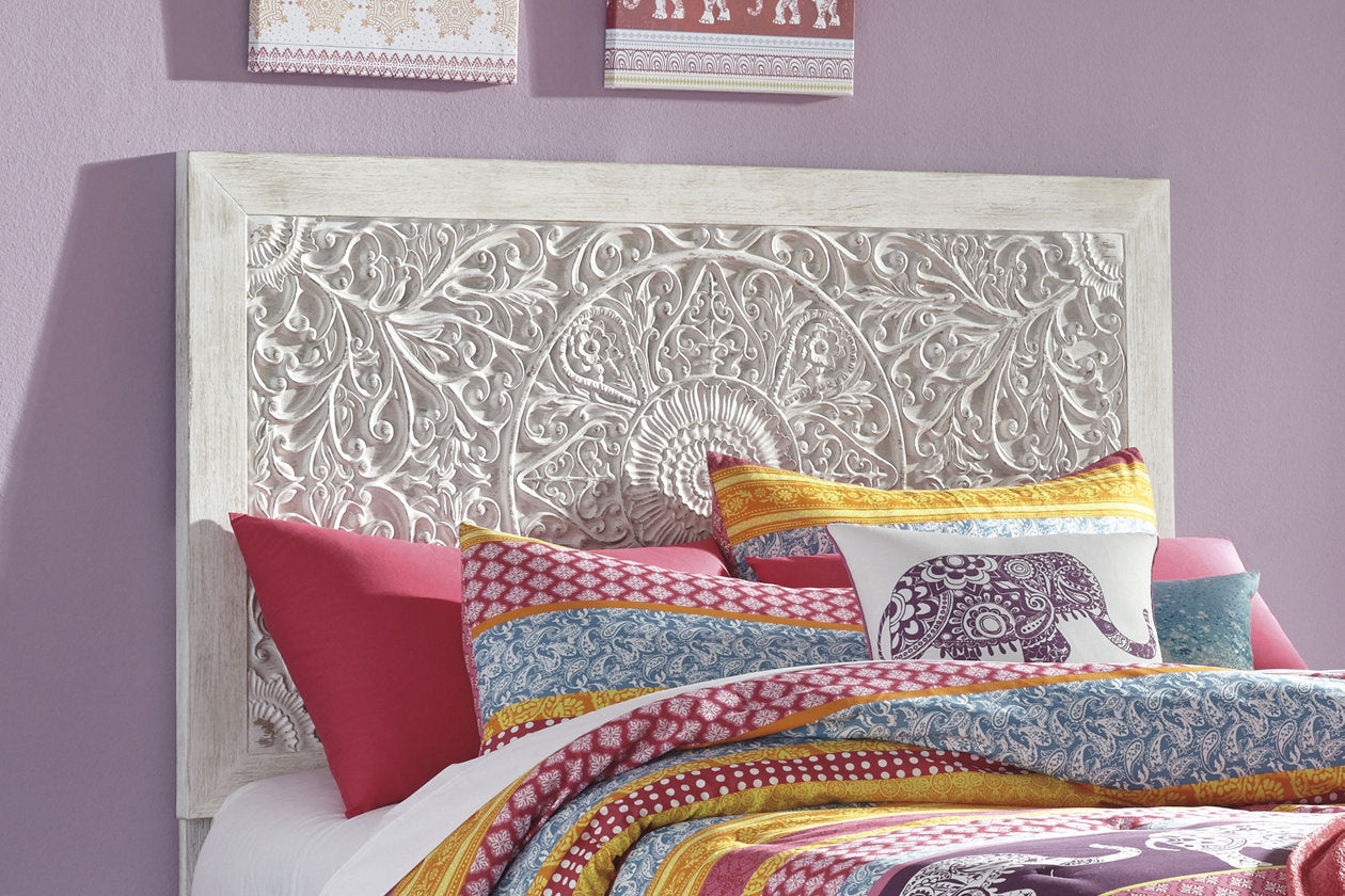 Paxberry Whitewash Full Panel Headboard - B181-87 - Bien Home Furniture &amp; Electronics
