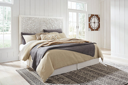 Paxberry Whitewash King Panel Headboard - B181-58 - Bien Home Furniture &amp; Electronics