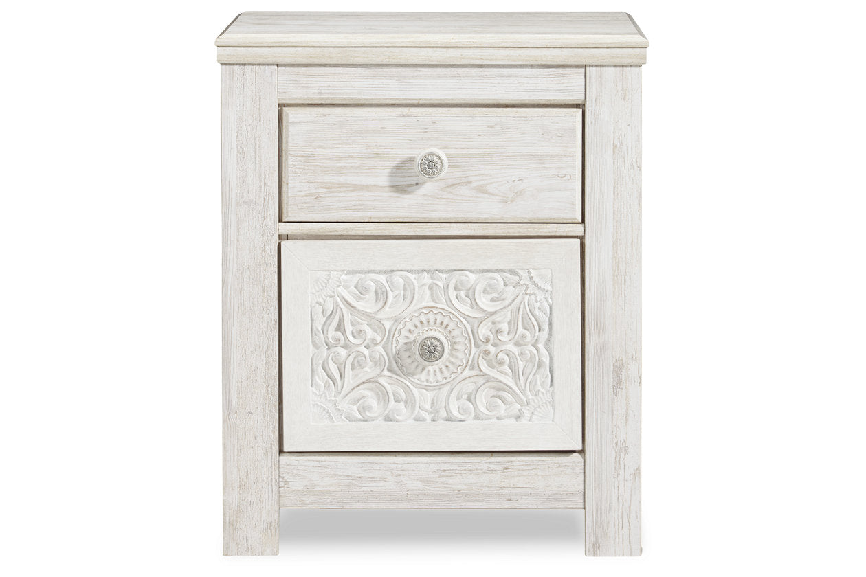 Paxberry Whitewash Nightstand - B181-92 - Bien Home Furniture &amp; Electronics