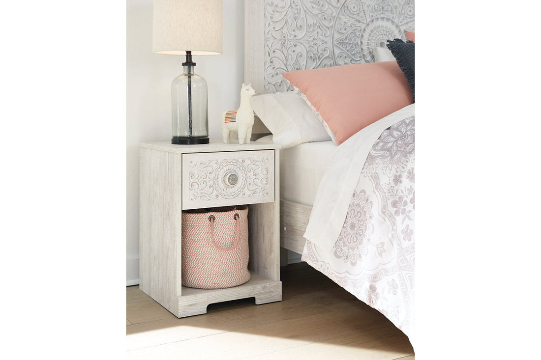 Paxberry Whitewash Nightstand - EB1811-291 - Bien Home Furniture &amp; Electronics