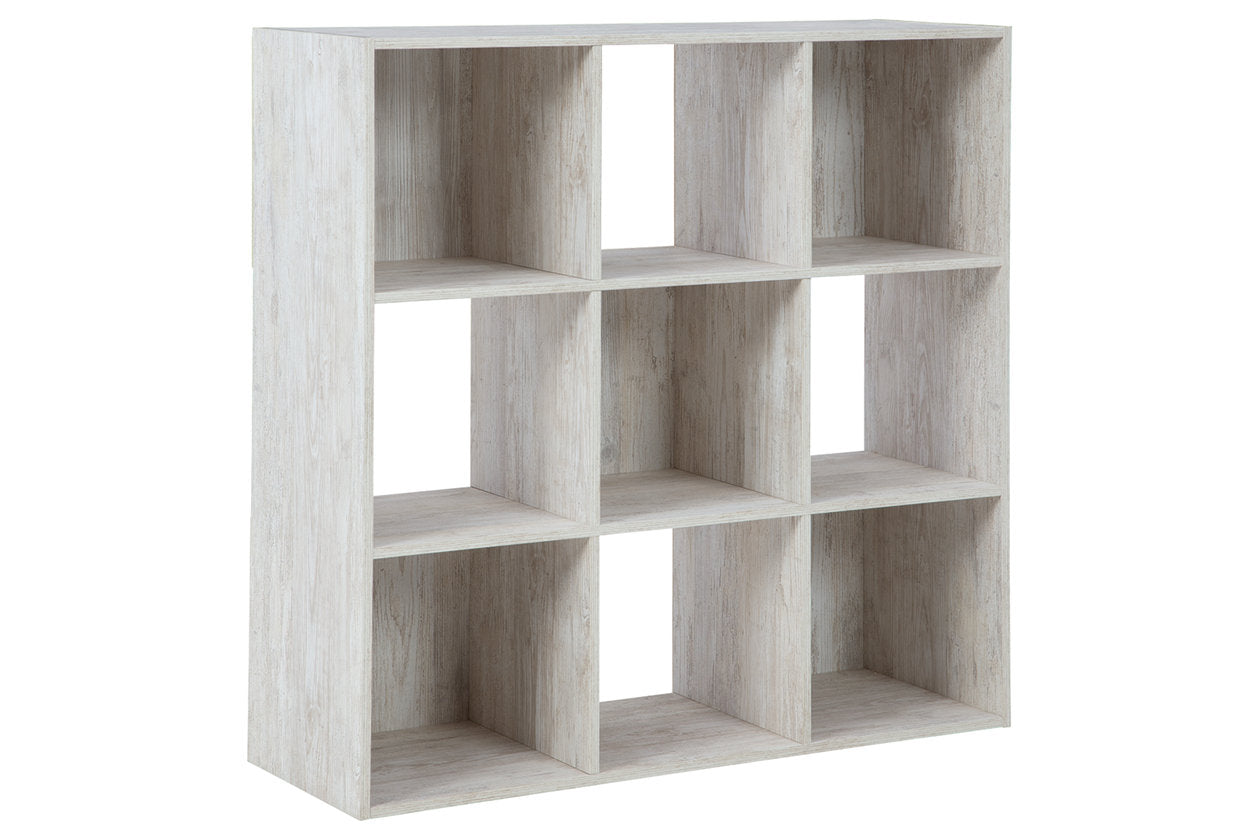 Paxberry Whitewash Nine Cube Organizer - EA1811-3X3 - Bien Home Furniture &amp; Electronics