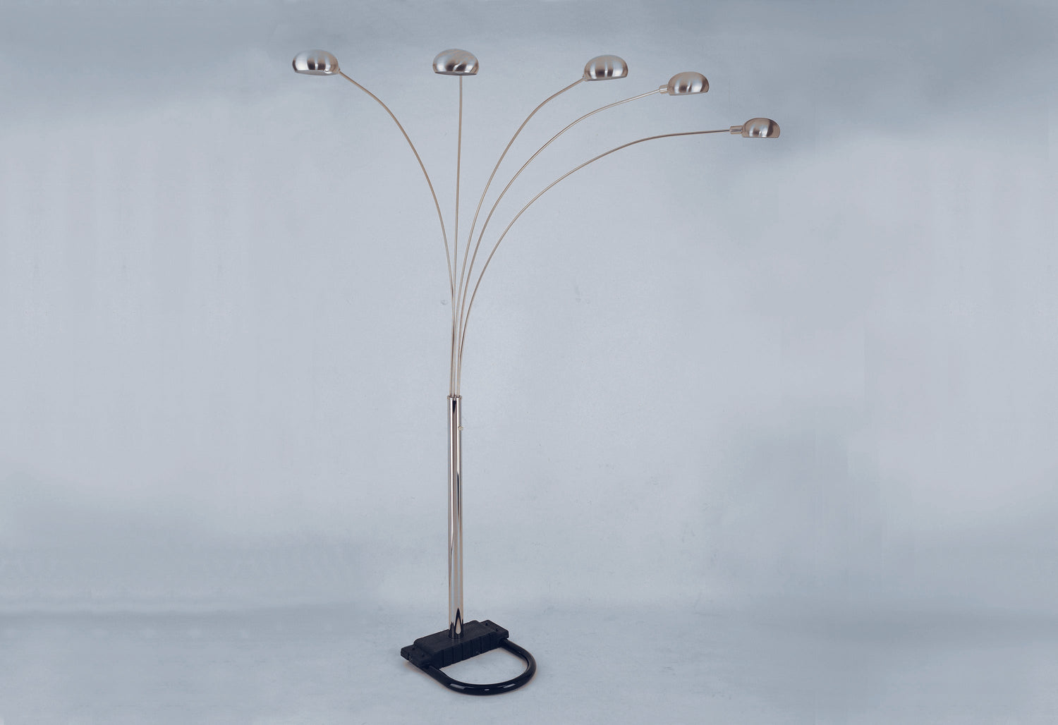 Peacock Arc Pewter 82" Floor Lamp - 4888B-PEW-F - Bien Home Furniture &amp; Electronics