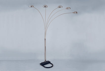 Peacock Arc Pewter 82" Floor Lamp - 4888B-PEW-F - Bien Home Furniture &amp; Electronics