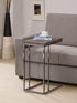 Pedro Weathered Gray/Black Expandable Top Accent Table - 902864 - Bien Home Furniture & Electronics