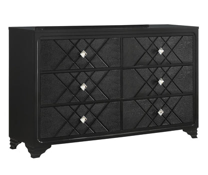 Penelope Black 6-Drawer Dresser - 223573 - Bien Home Furniture &amp; Electronics