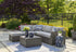 Petal Road Gray Outdoor Loveseat Sectional/Ottoman/Table Set, Set of 4 - P297-070 - Bien Home Furniture & Electronics