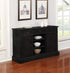 Phelps 2-Door Rectangular Server Antique Noir - 121235 - Bien Home Furniture & Electronics