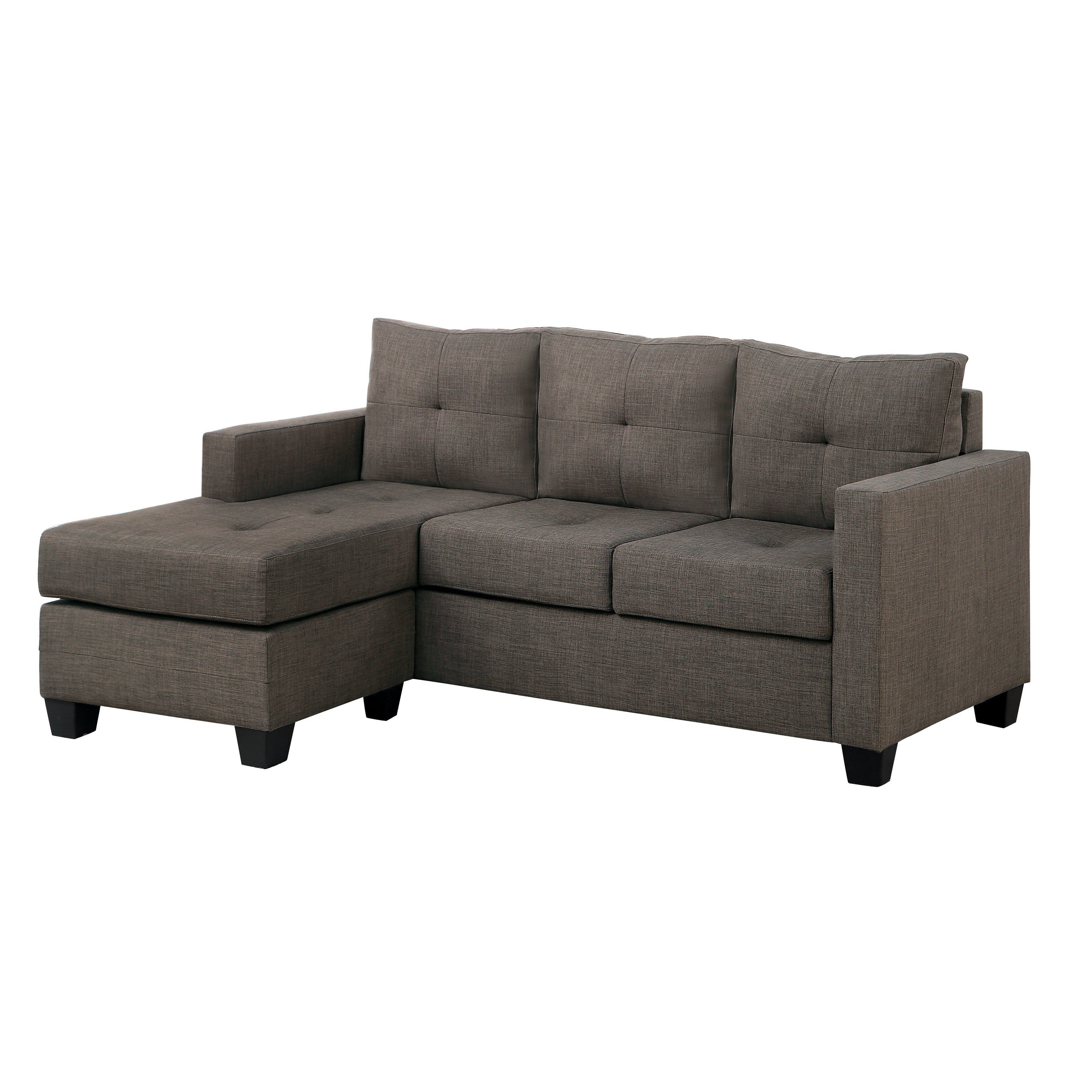 Phelps Brownish Gray Reversible Sofa Chaise - SET | 9789BRG-3LC - Bien Home Furniture &amp; Electronics