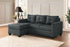 Phelps Dark Gray Reversible Sofa Chaise - SET | 9789DG-3LC - Bien Home Furniture & Electronics