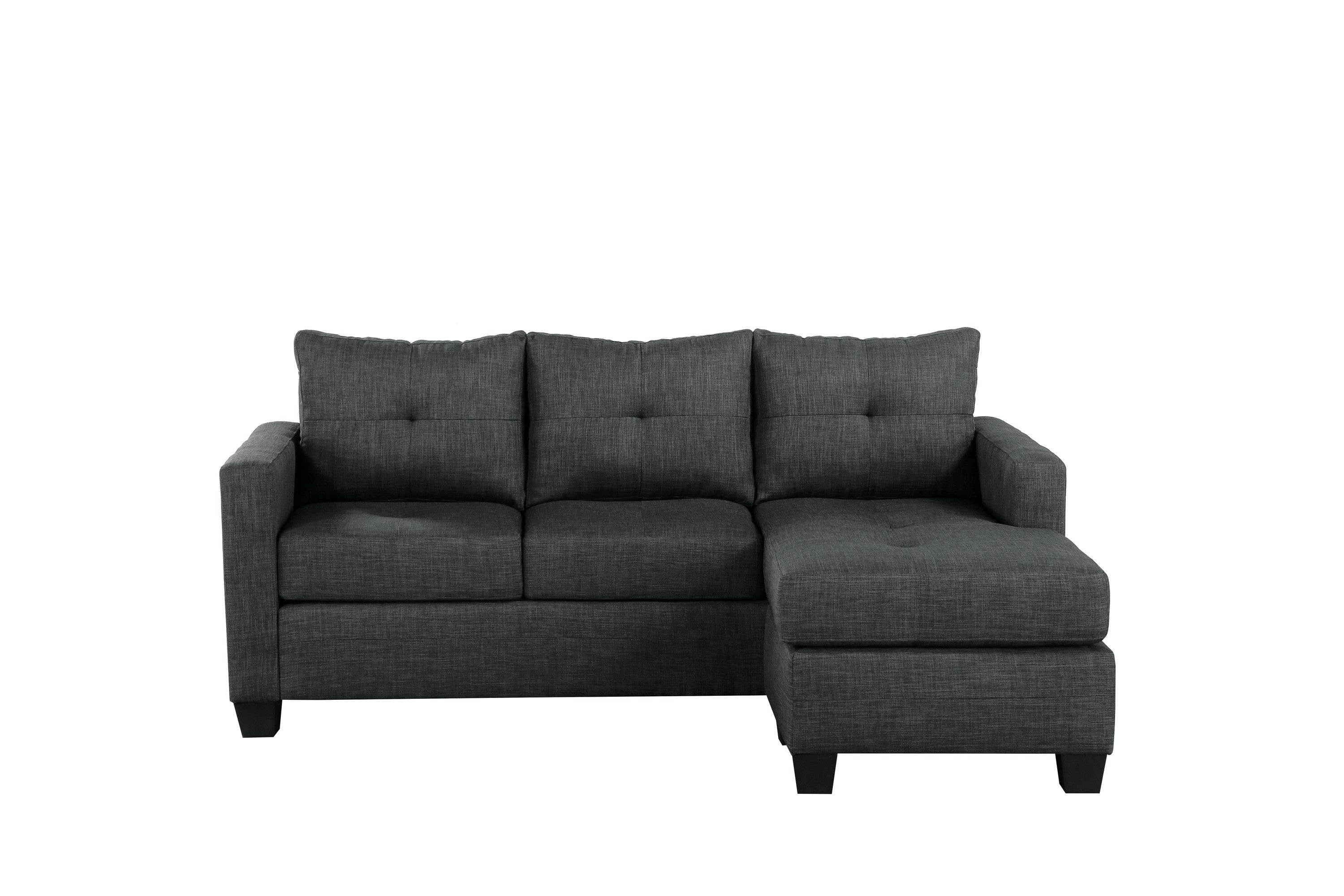 Phelps Dark Gray Reversible Sofa Chaise - SET | 9789DG-3LC - Bien Home Furniture &amp; Electronics