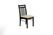 Phoenix Light Brown/Cappuccino Slat Back Chair - 400189 - Bien Home Furniture & Electronics