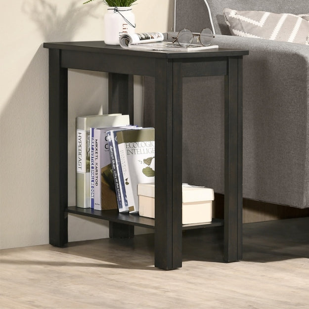 Pierce Charcoal Chairside Table - 7710-CHAR - Bien Home Furniture &amp; Electronics