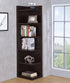 Pinckard Cappuccino 6-Tier Corner Bookcase - 800270 - Bien Home Furniture & Electronics