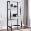 Pinckard Gray Stone Herringbone/Black 1-Drawer Ladder Desk - 805801 - Bien Home Furniture & Electronics
