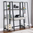 Pinckard Gray Stone Herringbone/Black 3-Piece Ladder Desk Set - 805801-S3 - Bien Home Furniture & Electronics