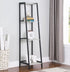 Pinckard Gray Stone Herringbone/Black 4-Shelf Ladder Bookcase - 805802 - Bien Home Furniture & Electronics