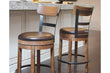 Pinnadel Light Brown Counter Height Barstool - D542-124 - Bien Home Furniture & Electronics