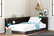 Piperton Brown Twin Bookcase Storage Bed - SET | EB5514-163 | EB5514-182 - Bien Home Furniture & Electronics