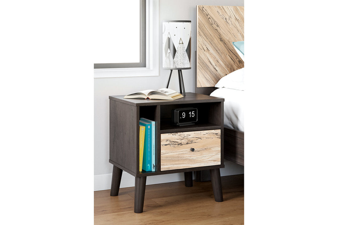 Piperton Two-tone Brown/Black Nightstand - EB5514-291 - Bien Home Furniture &amp; Electronics
