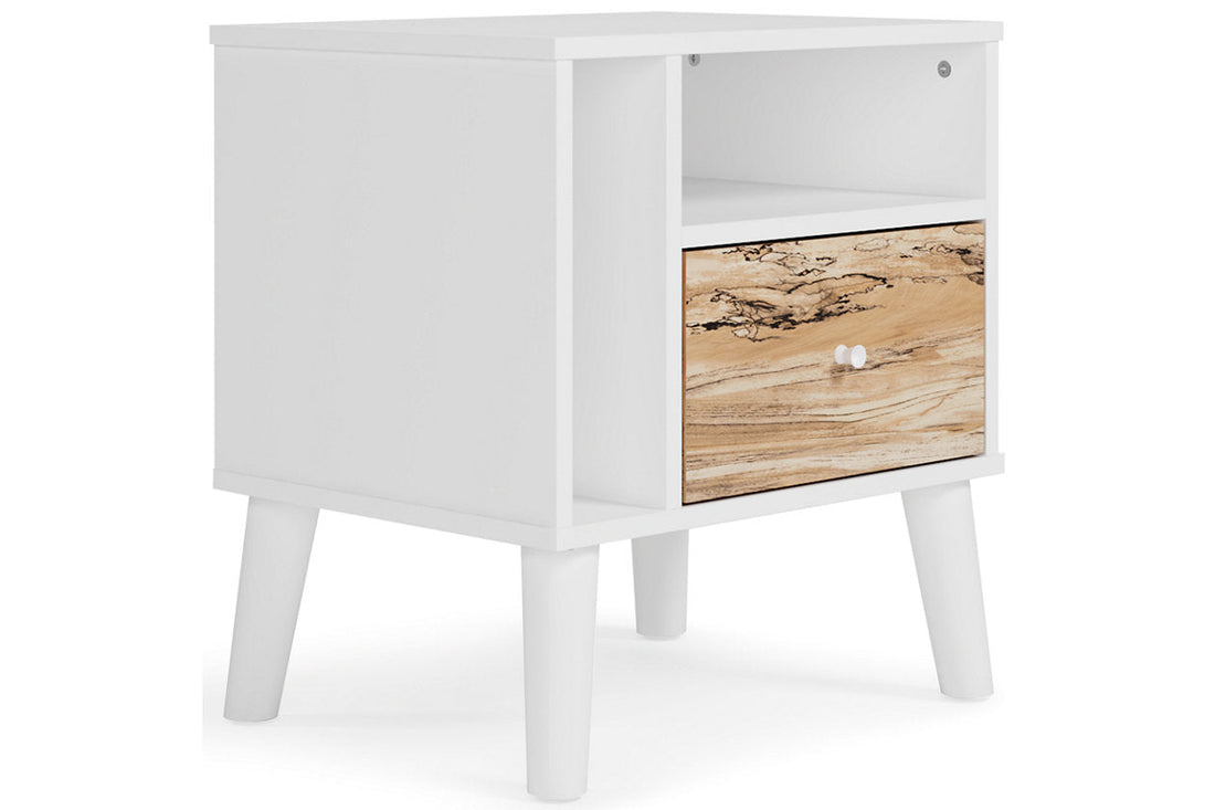 Piperton Two-tone Brown/White Nightstand - EB1221-291 - Bien Home Furniture &amp; Electronics