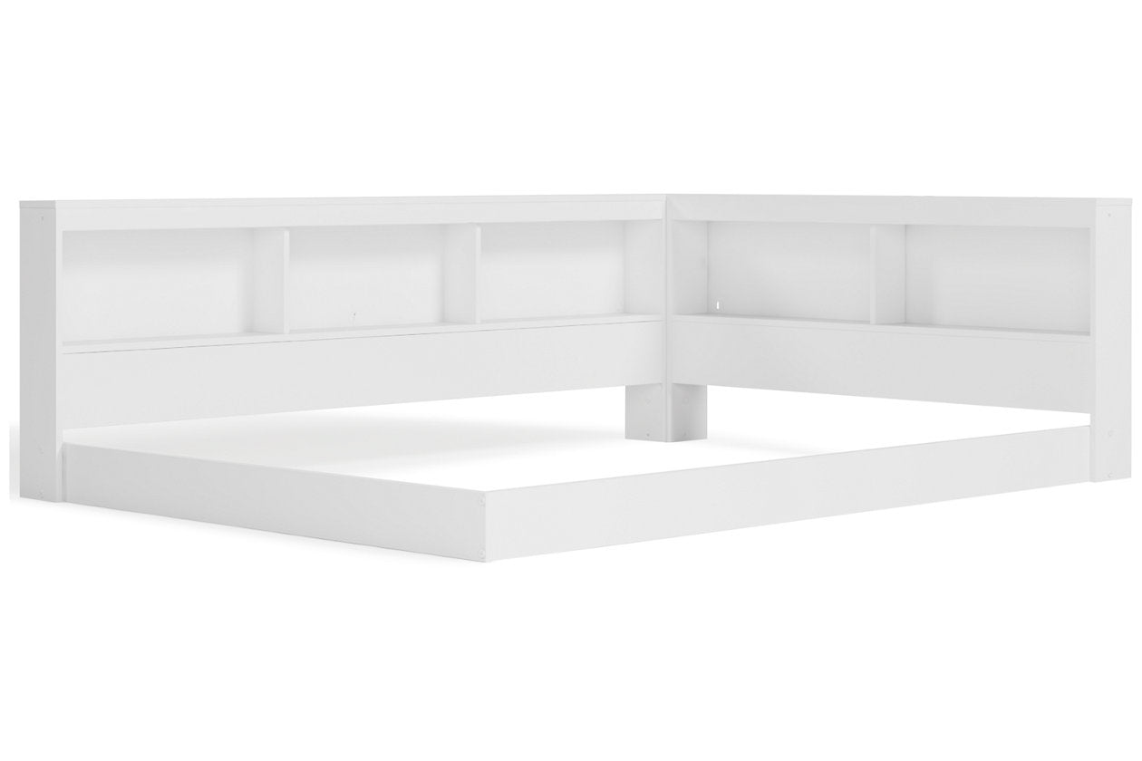 Piperton White Full Bookcase Storage Bed - SET | EB1221-165 | EB1221-182 - Bien Home Furniture &amp; Electronics