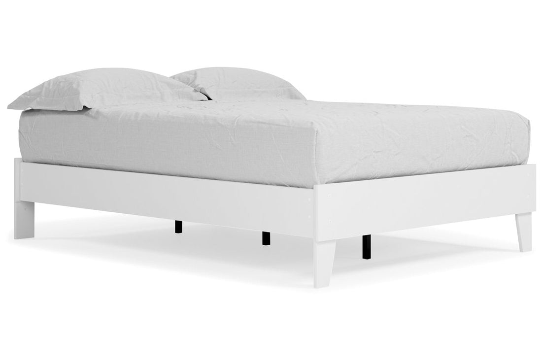 Piperton White Full Platform Bed - EB1221-112 - Bien Home Furniture &amp; Electronics