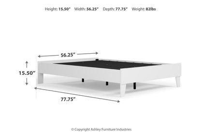 Piperton White Full Platform Bed - EB1221-112 - Bien Home Furniture &amp; Electronics