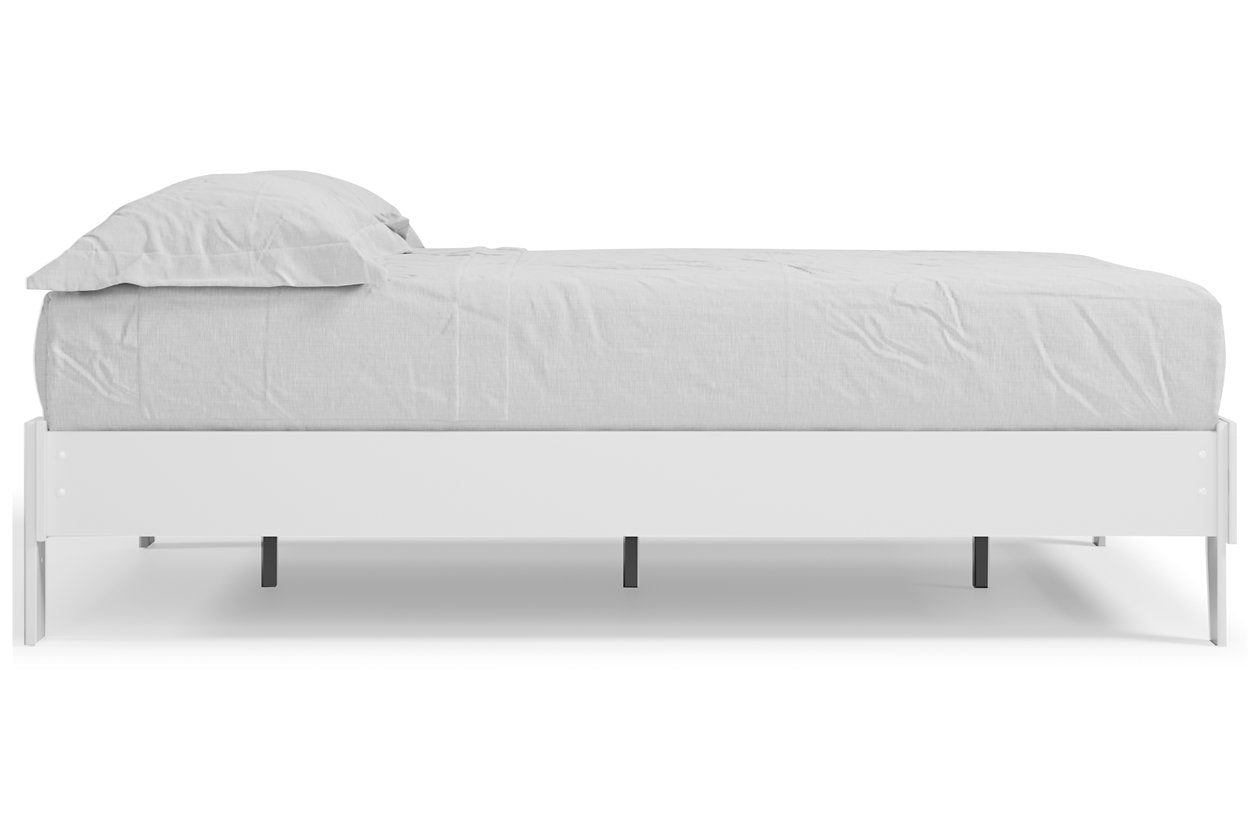 Piperton White Queen Platform Bed - EB1221-113 - Bien Home Furniture &amp; Electronics