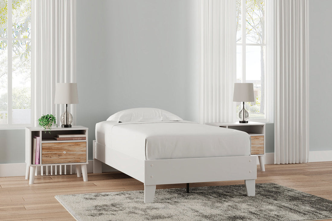 Piperton White Twin Platform Bed - EB1221-111 - Bien Home Furniture &amp; Electronics