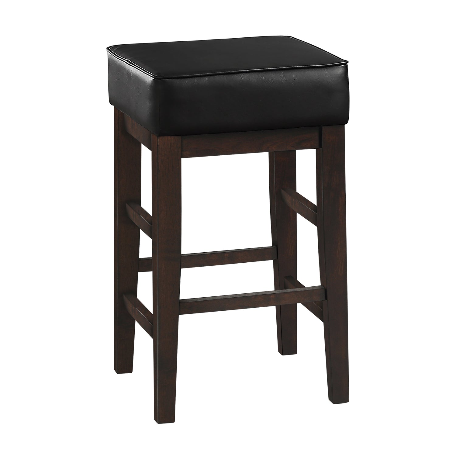 Pittsville Black/Espresso Counter Height Stool, Set of 2 - 5684BK-24 - Bien Home Furniture &amp; Electronics