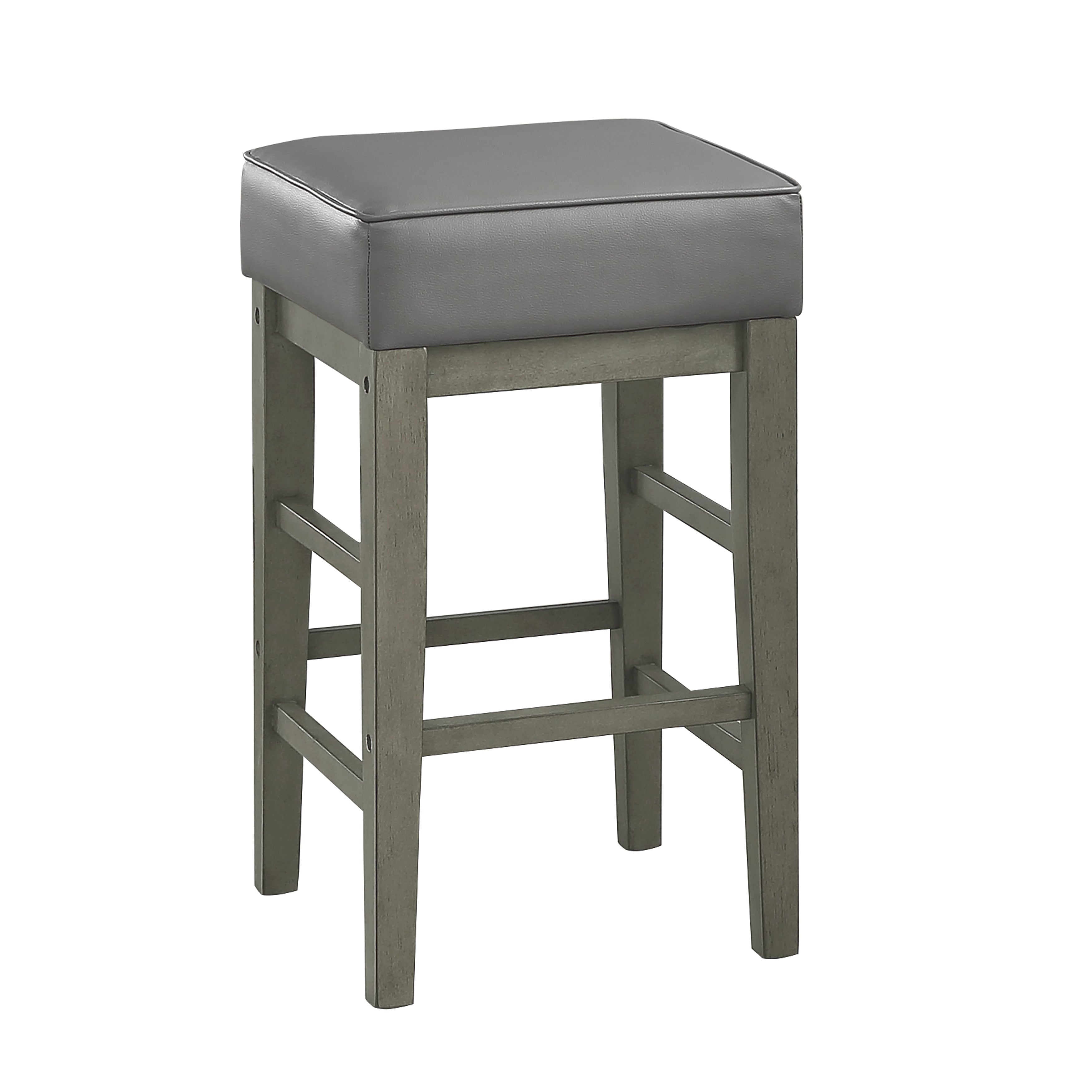 Pittsville Gray/Espresso Counter Height Stool, Set of 2 - 5684GY-24 - Bien Home Furniture &amp; Electronics