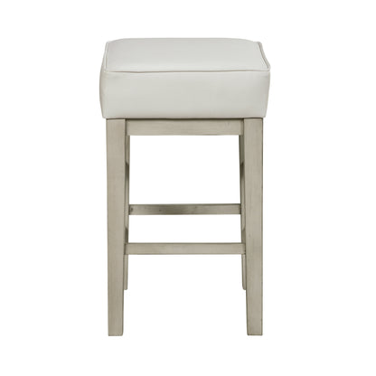 Pittsville White/Espresso Counter Height Stool, Set of 2 - 5684WH-24 - Bien Home Furniture &amp; Electronics