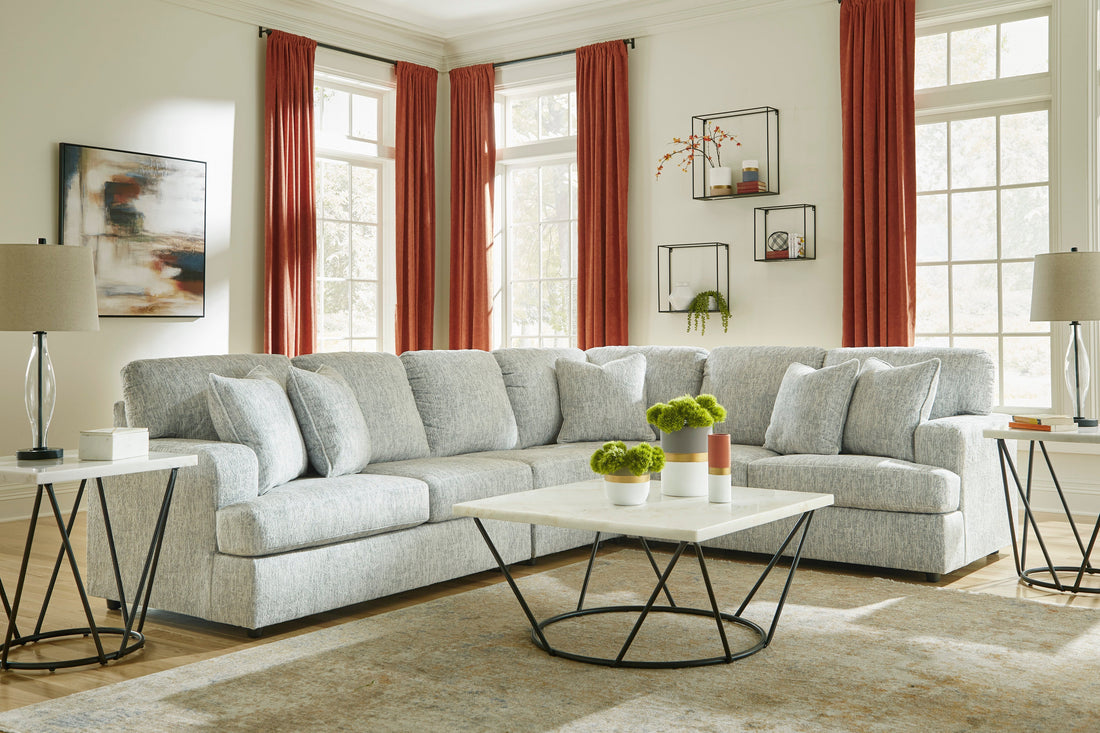 Playwrite Gray 4-Piece Sectional - SET | 2730455 | 2730456 | 2730477 | 2730446 - Bien Home Furniture &amp; Electronics