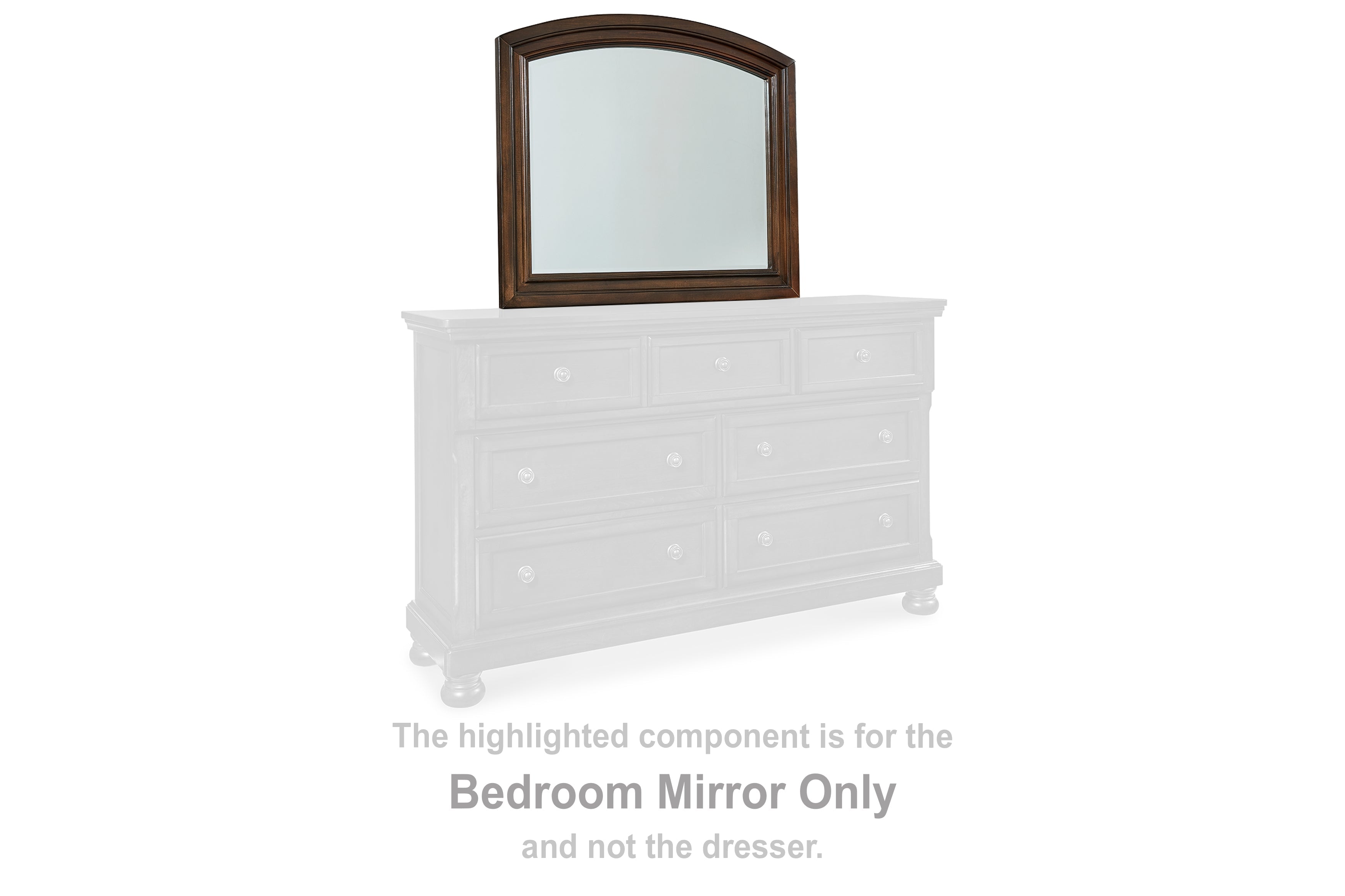 Porter Rustic Brown Bedroom Mirror (Mirror Only) - B697-36 - Bien Home Furniture &amp; Electronics