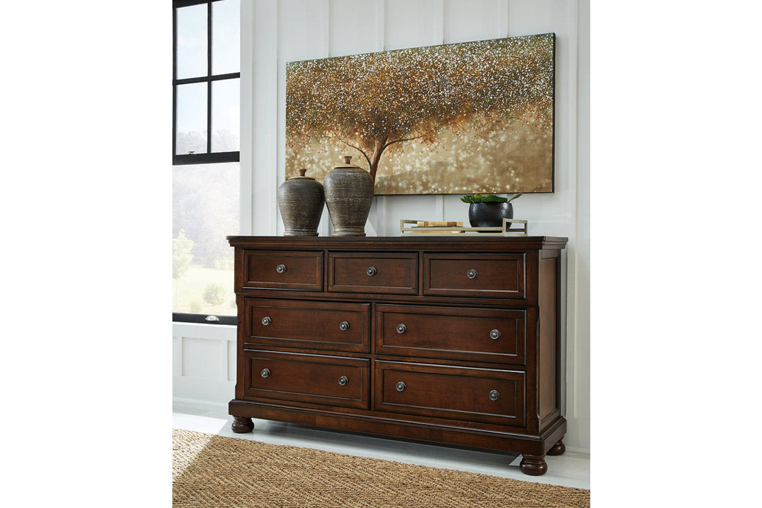 Porter Rustic Brown Dresser - B697-31 - Bien Home Furniture &amp; Electronics