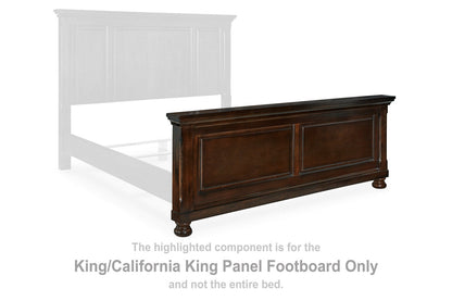 Porter Rustic Brown King/California King Panel Footboard - B697-56 - Bien Home Furniture &amp; Electronics
