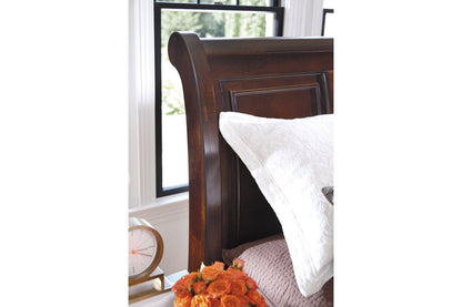 Porter Rustic Brown King Sleigh Bed - SET | B697-76 | B697-78 | B697-99 - Bien Home Furniture &amp; Electronics