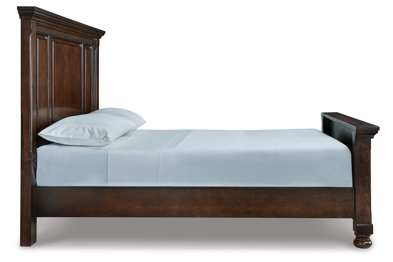 Porter Rustic Brown Queen Panel Bed - SET | B697-54 | B697-57 | B697-96 - Bien Home Furniture &amp; Electronics