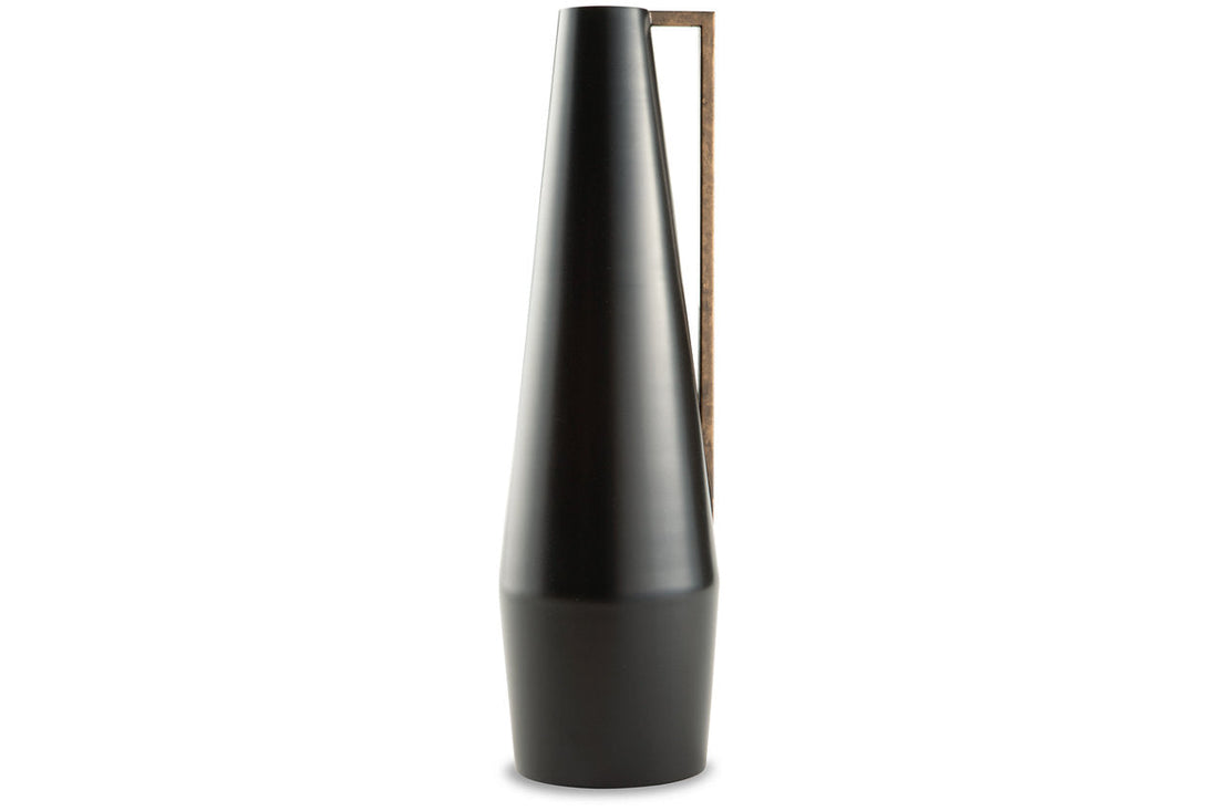 Pouderbell Black/Gold Finish Vase - A2000554 - Bien Home Furniture &amp; Electronics
