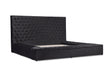 Prague Black Velvet King Upholstered Storage Platform Bed - SET | SH250BLKK-1 | SH250BLKK-2 | SH250BLKK-3EK - Bien Home Furniture & Electronics