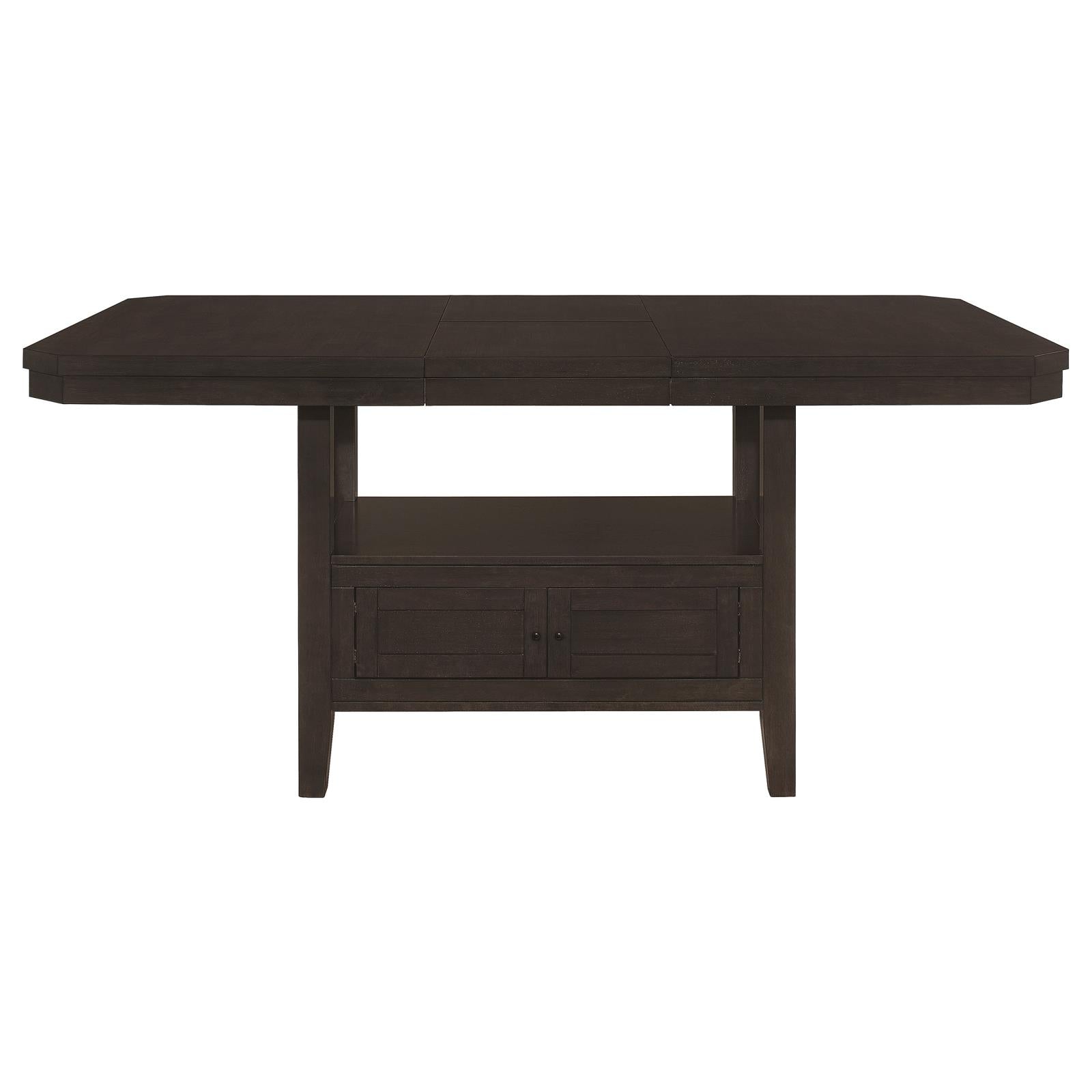 Prentiss Cappuccino Extendable Rectangular Counter Height Table with Butterfly Leaf - 193108 - Bien Home Furniture &amp; Electronics